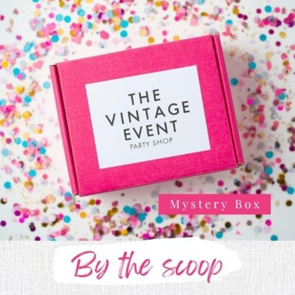 Etsy Mystery Box | Party Decorations & Crochet Fun -12 Scoop